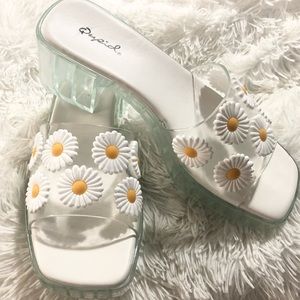 Daisy Clear Heeled Sandals